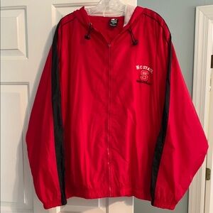 NCSU Windbreaker Jacket with NC State Wolfpack logo  - Size 2XL